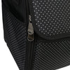 Collapsible Rolling Sewing Machine Case, Black Polka Dot