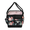 Deluxe Store & Tote Craft Organizer, Black & Floral