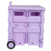 Collapsible Plastic Rolling Craft Cart, Purple