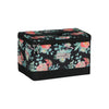 Collapsible Sewing Kit Organizer Box, Black & Floral