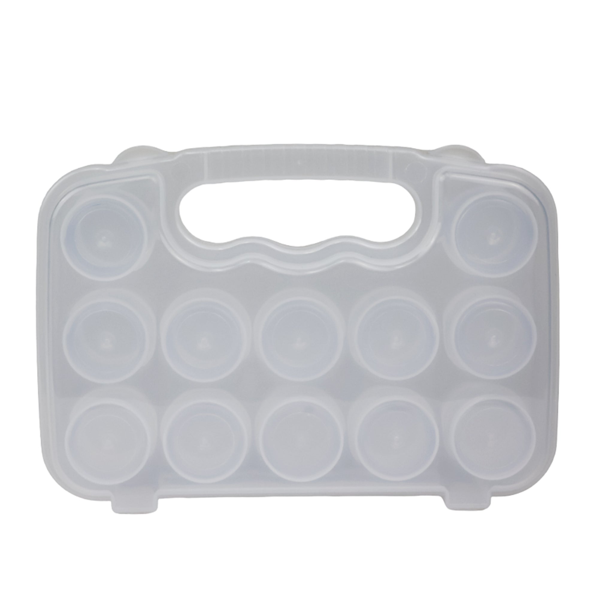 Everything Mary 12-Compartment Bead Storage Case with Removable Jars – Portable Organizer for Jewelry, Sewing, and Craft Supplies