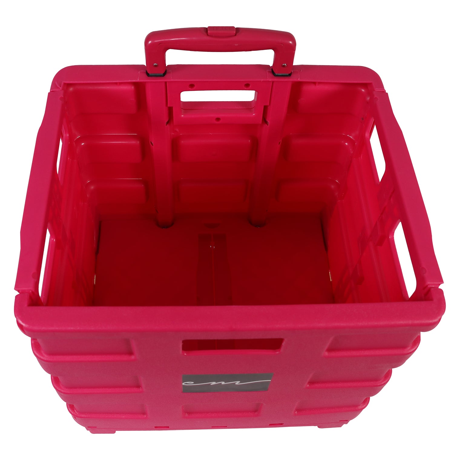 Collapsible Rolling Craft Cart with Lid – Pink