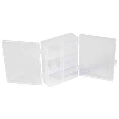 Everything Mary Clear Bead Storage Box – Portable Organizer with Adjustable Compartments