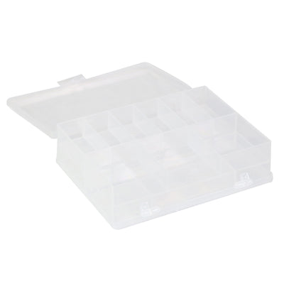Everything Mary Clear Bead Storage Box – Portable Organizer with Adjustable Compartments