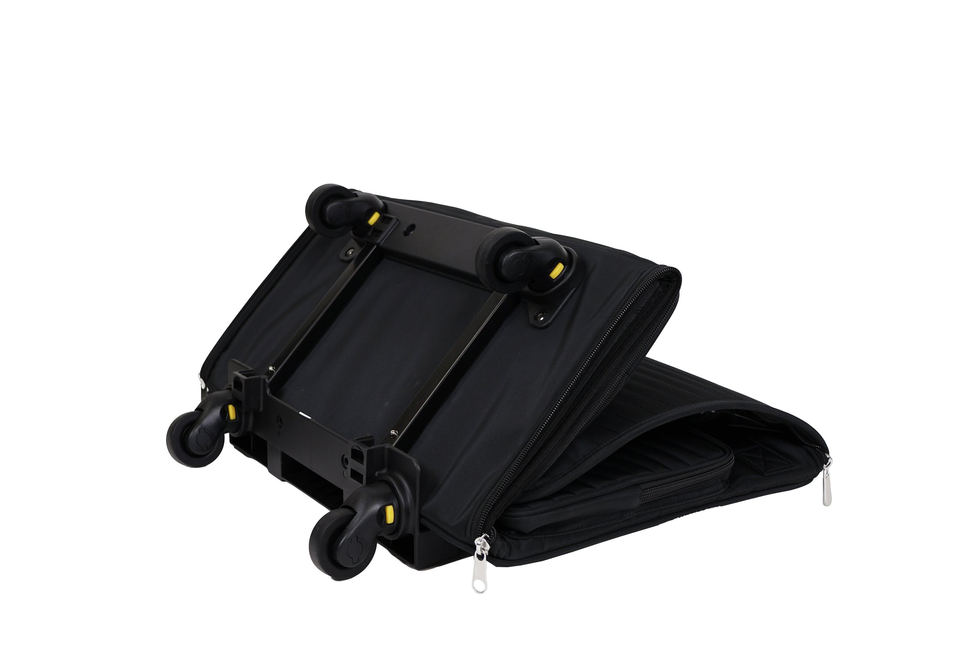 Everything Mary XL 4 Wheel Collapsible Rolling Sewing Machine Storage Case, Black