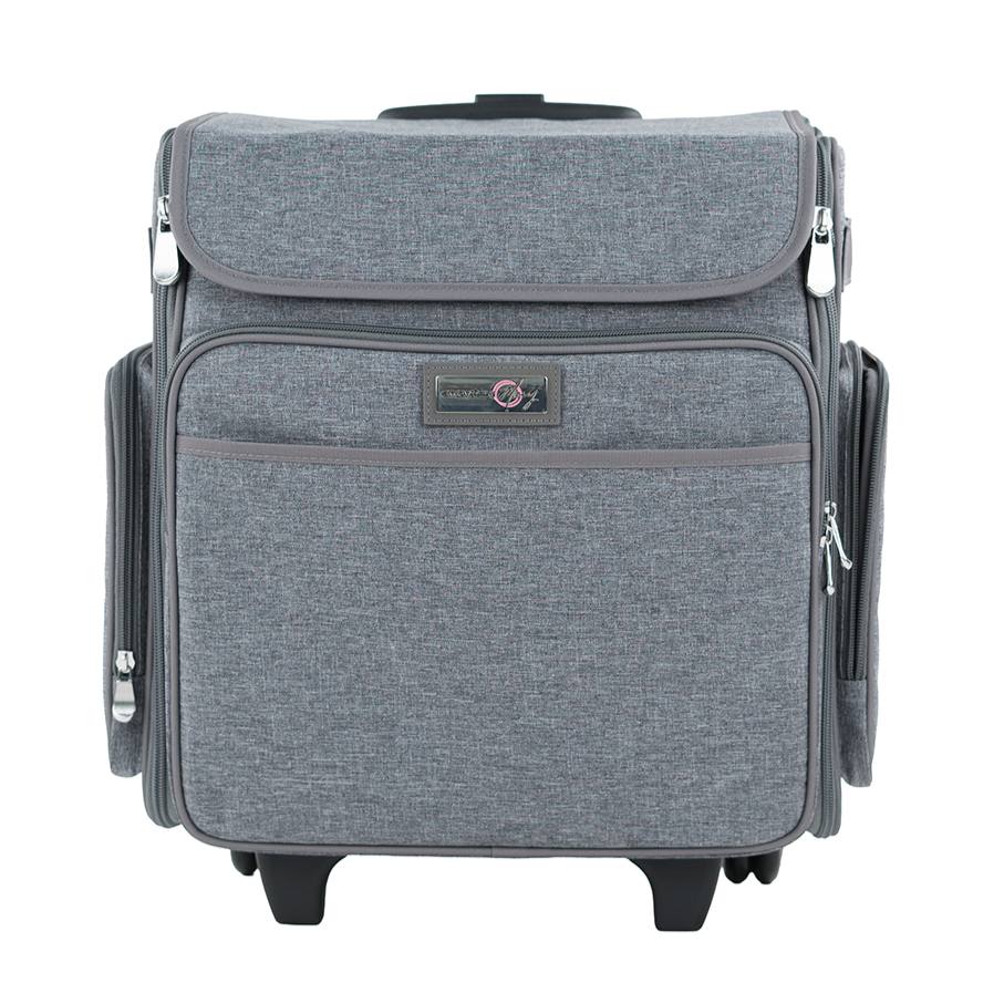 Collapsible Rolling Scrapbook & Featherweight Case, Heather