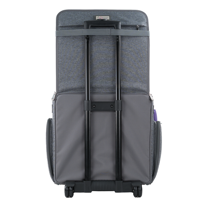 Deluxe Collapsible Rolling Scrapbook Case, Heather