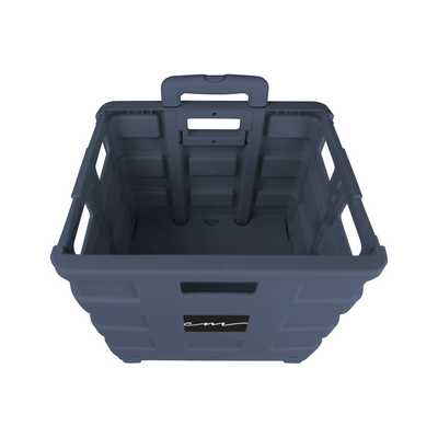 Collapsible Plastic Rolling Craft Cart, Blue