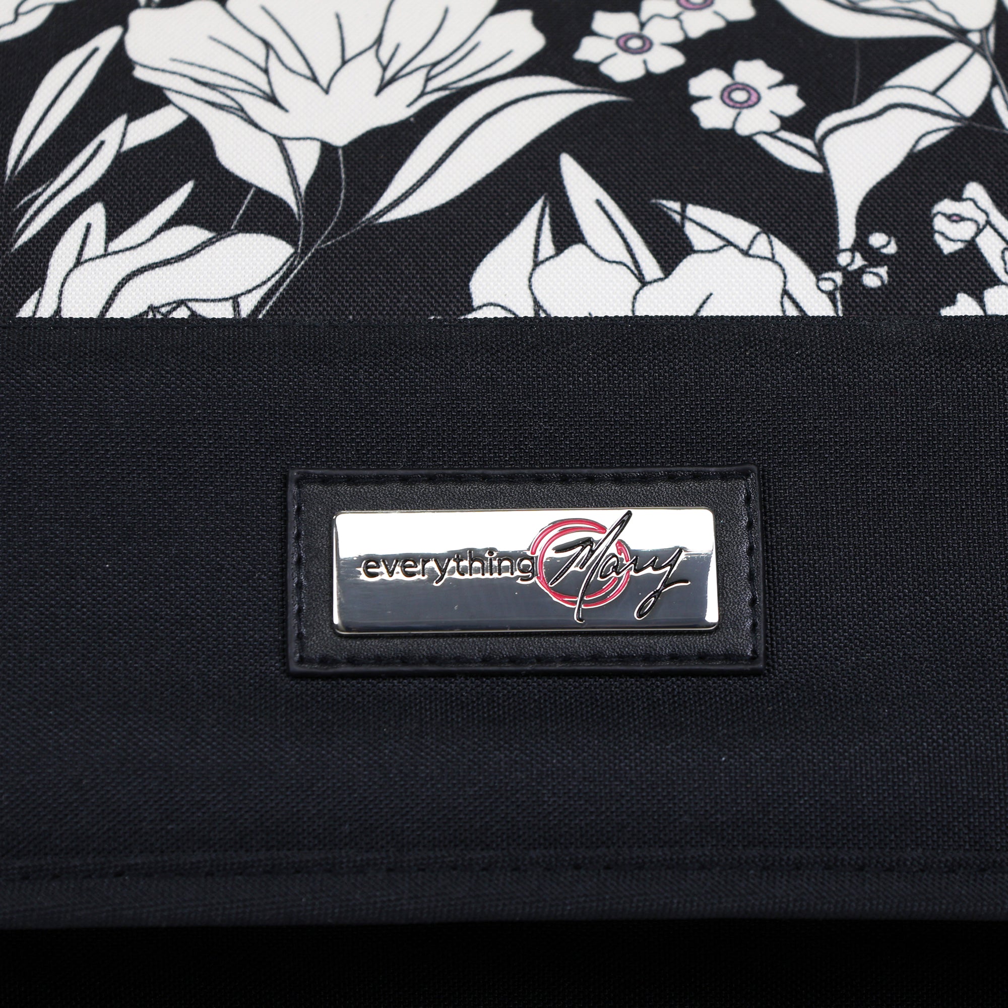 Everything Mary XL 4 Wheel Collapsible Rolling Sewing Machine Storage Case, Artistic Floral