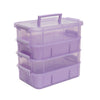 Everything Mary Purple Four Tray Plastic Organizer