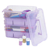 Everything Mary Purple Four Tray Plastic Organizer