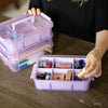 Everything Mary Purple Four Tray Plastic Organizer