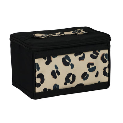 Everything Mary Sewing Kit Organizer Box, Simple Cheetah - Supplies Storage Basket for Supplies and Accessories - Organization for Thread, Needles, Notions & Scissors - Portable Craft Caddy
