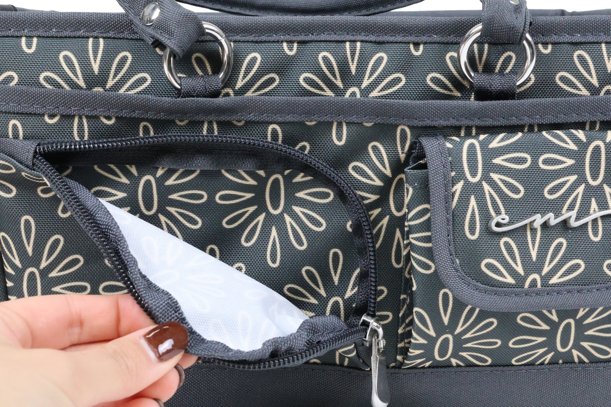 Everything Mary Store N Tote | Tan Floral