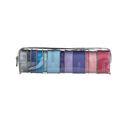 Everything Mary 12" Clear Ribbon Storage Case – Transparent Ribbon Organizer for Keeping Craft Ribbon Neat & Tangle-Free