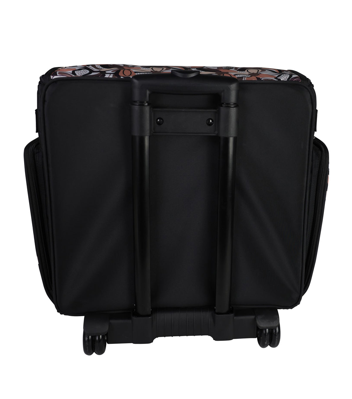 Deluxe Collapsible Rolling Scrapbook Case, Brown & Floral