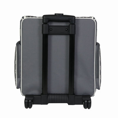 Collapsible Rolling Scrapbook & Featherweight Case, Grey & White