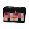 Custom Checkered Pink Sewing Kit Orgranizer