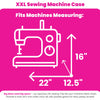Everything Mary XXL Rolling Sewing Tote Sewing Machine Case | Black Floral