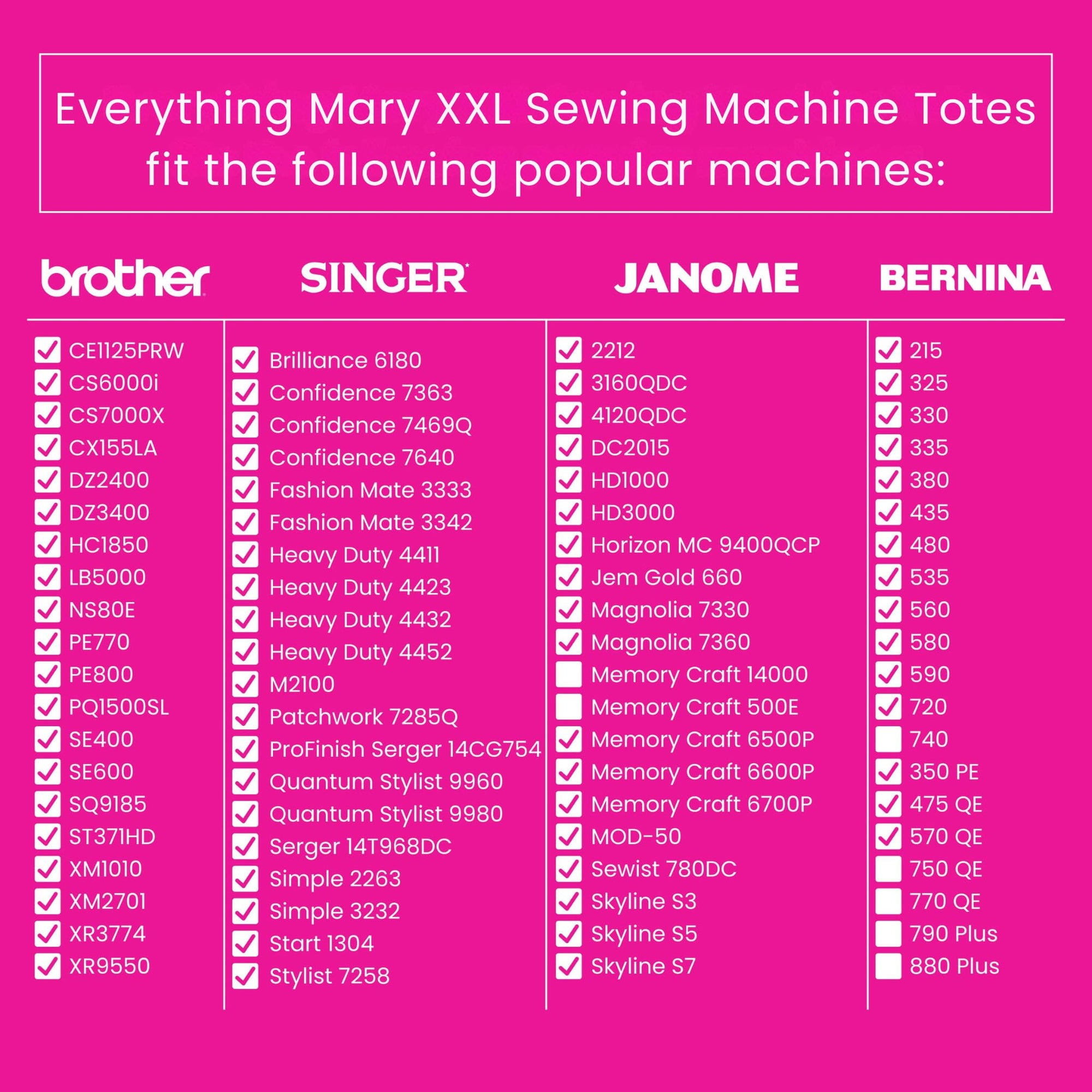 Everything Mary XXL 4 Wheel Collapsible Rolling Sewing Machine Storage Case, Purple Quilted