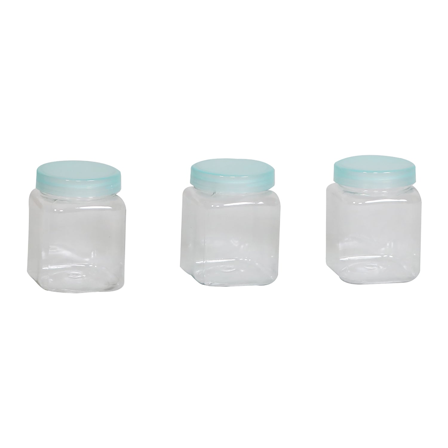 Everything Mary - Clear 6 oz Plastic Jars with Lids - 3 Pack - BPA Free, Reusable Containers