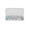 Everything Mary Clear Bead Storage Case with 28 Removable Jars – Portable Organizer for Beads, Jewelry, and Craft Supplies
