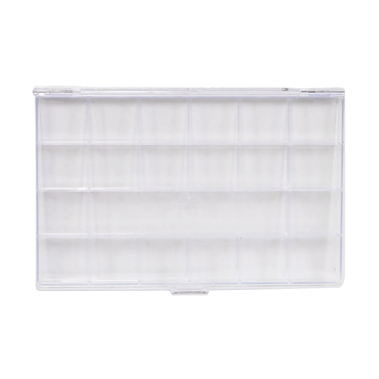 Everything Mary 21-Compartment Bead Storage Box – Clear Organizer for Jewelry, Diamond Art, and Small Craft Supplies