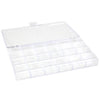 Everything Mary 21-Compartment Bead Storage Box – Clear Organizer for Jewelry, Diamond Art, and Small Craft Supplies