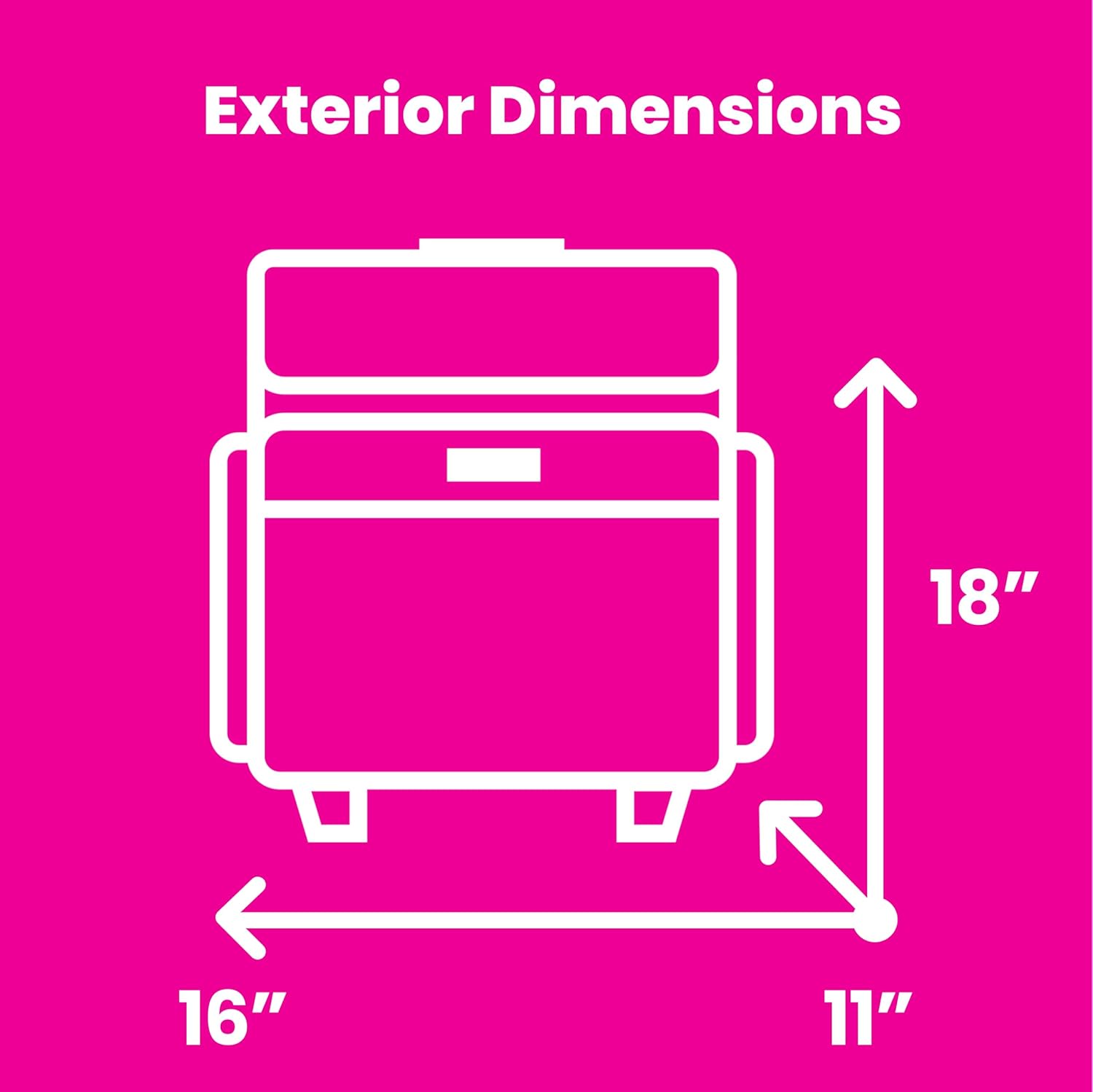 Collapsible Rolling Scrapbook & Featherweight Case, Black & White Stripe