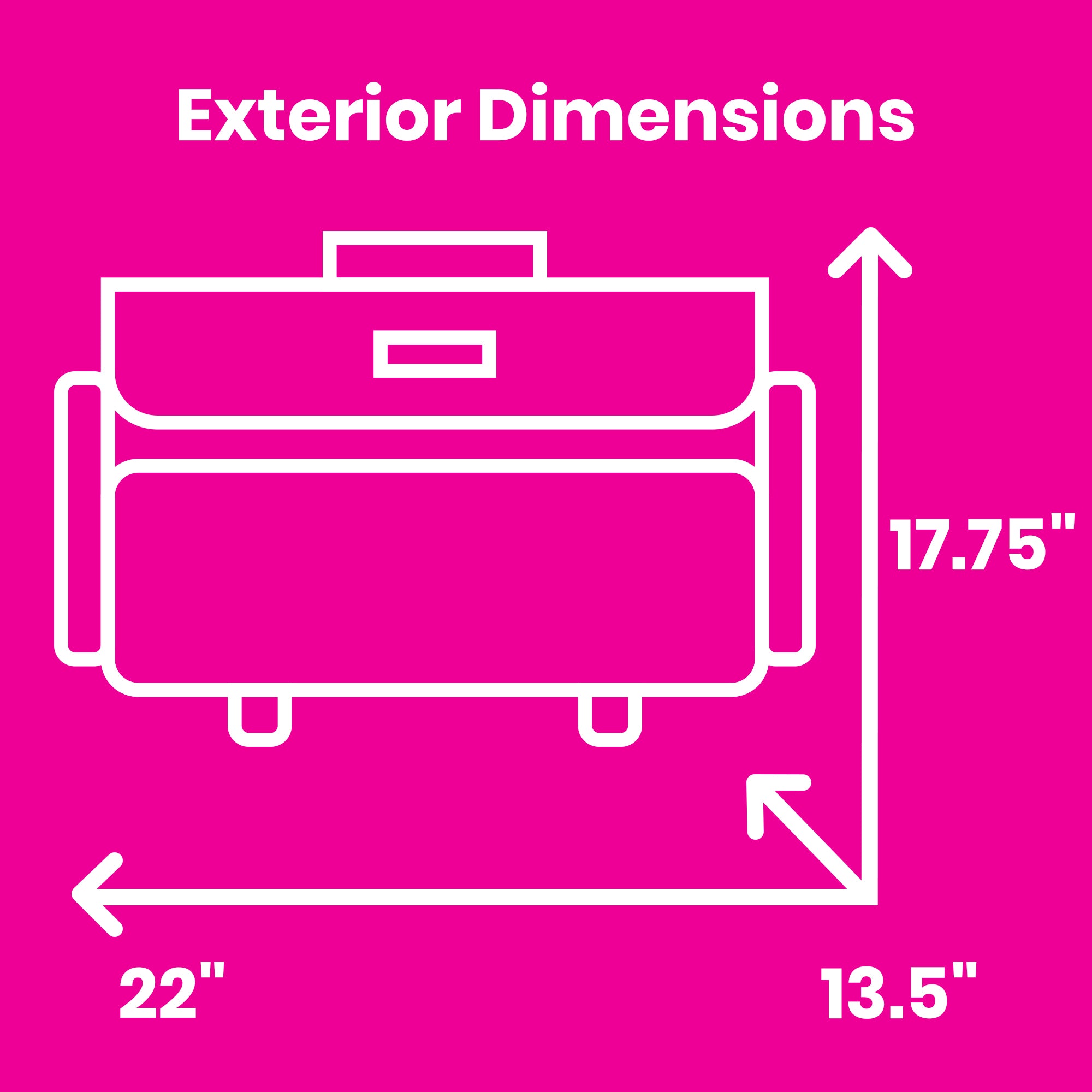 XL 4 Wheel Collapsible Deluxe Rolling Sewing Machine Storage Case, Black & Floral