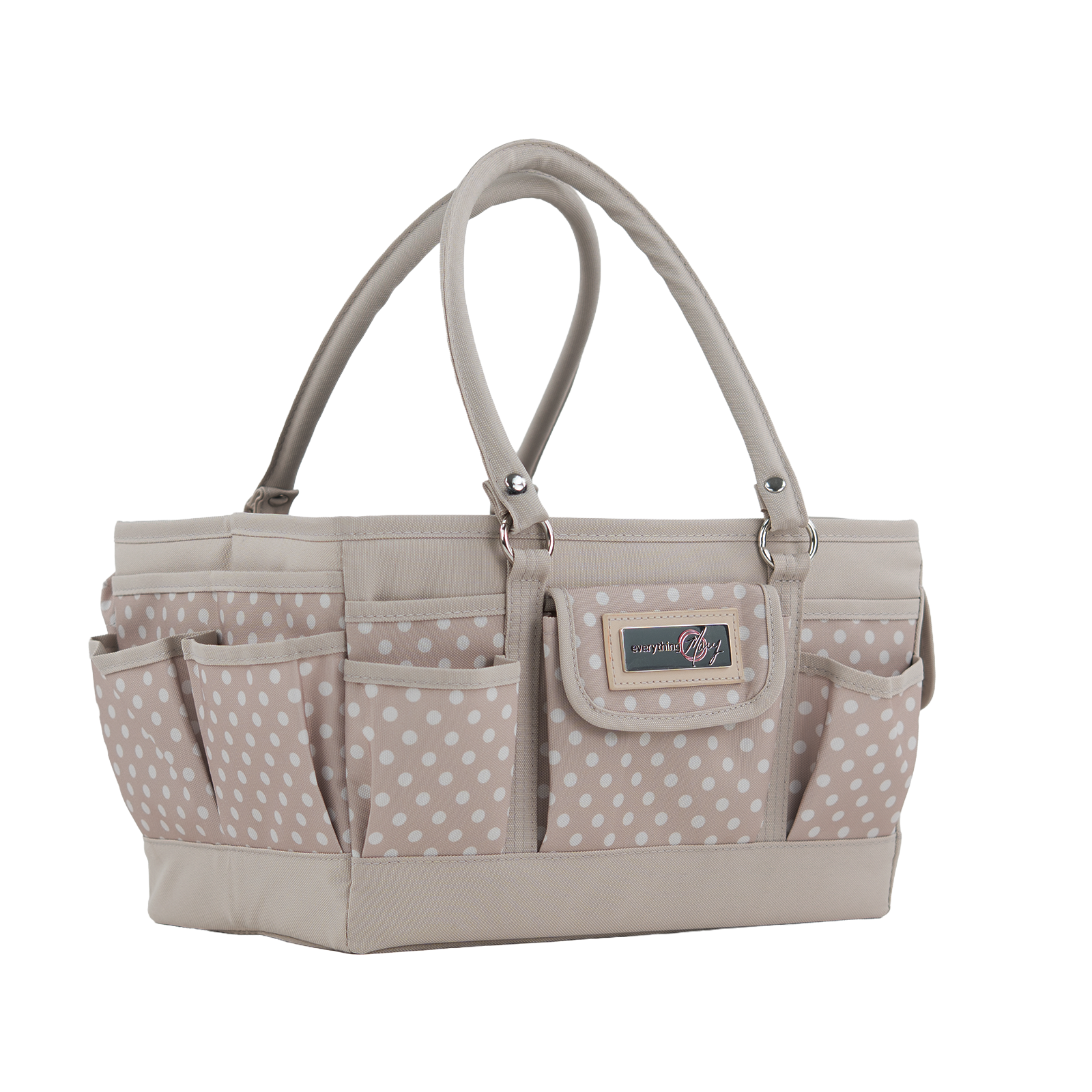 Deluxe Store & Tote Craft Organizer, Tan Dot
