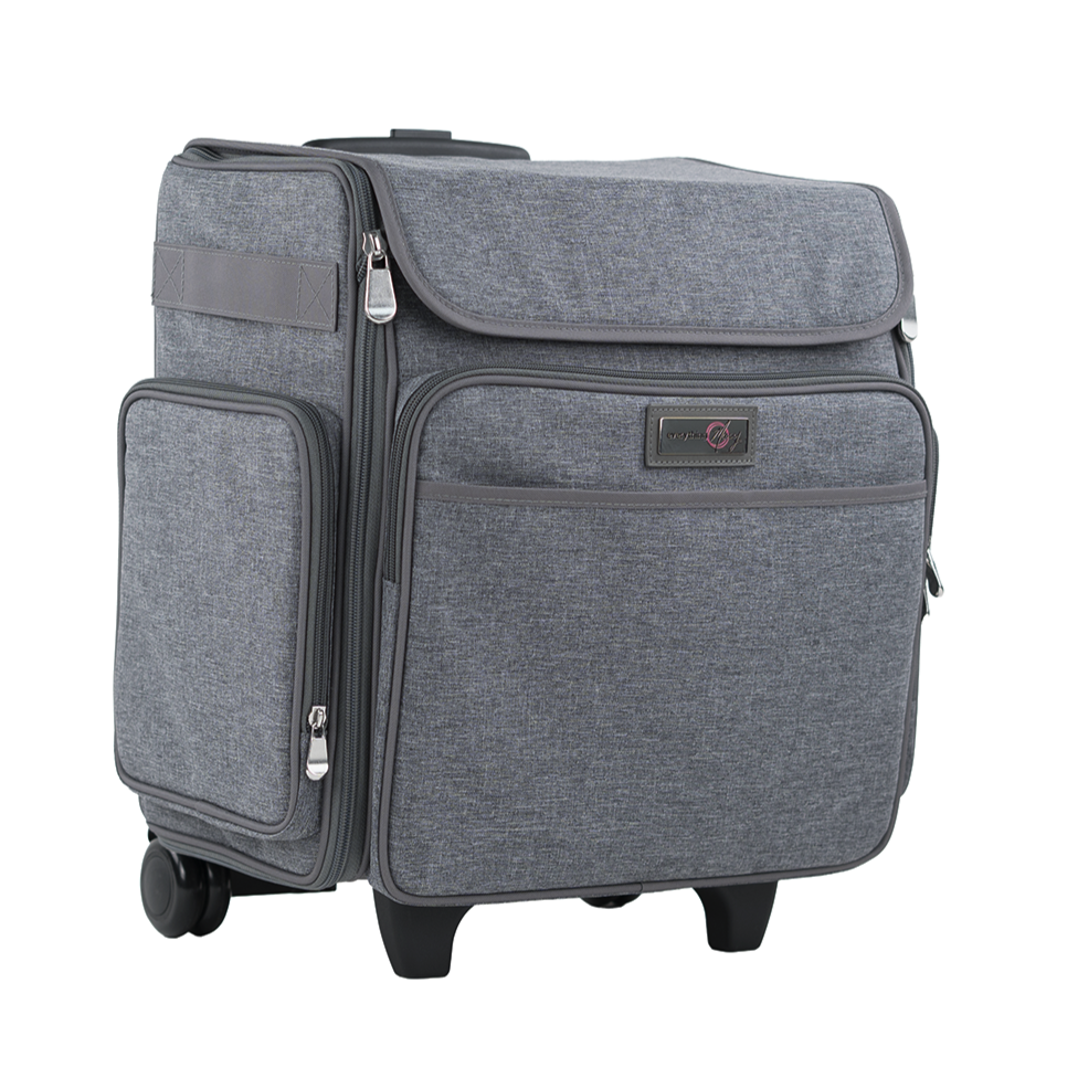 Collapsible Rolling Scrapbook & Featherweight Case, Heather