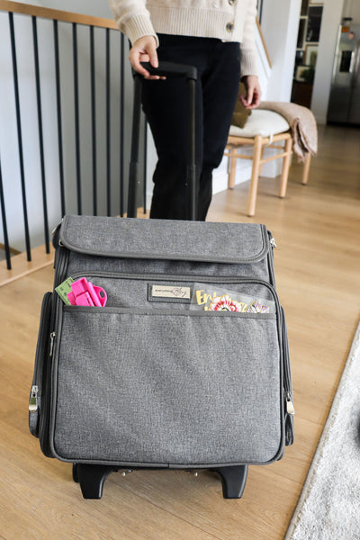 Collapsible Rolling Scrapbook & Featherweight Case, Heather