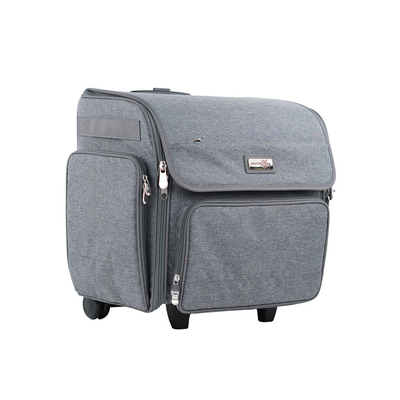 Deluxe Collapsible Rolling Scrapbook Case, Heather