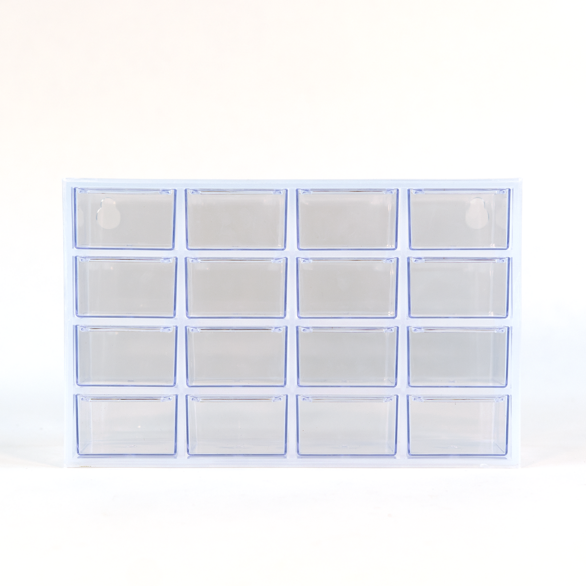 Everything Mary Clear 16-Drawer Organizer – Wall-Mountable Plastic Storage Cabinet for Crafts, Jewelry, Beads & Small Parts
