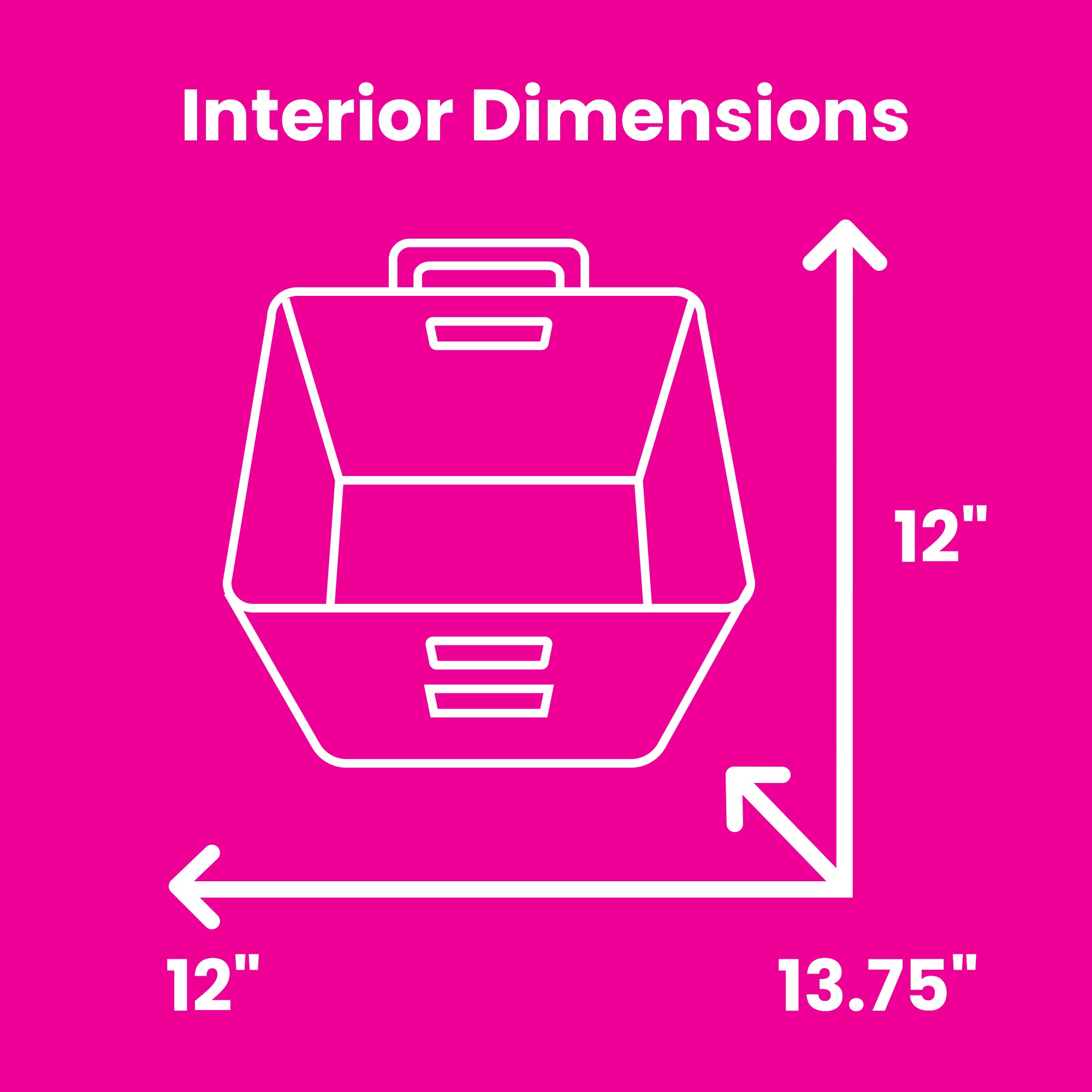 Collapsible Rolling Craft Cart with Lid – Black