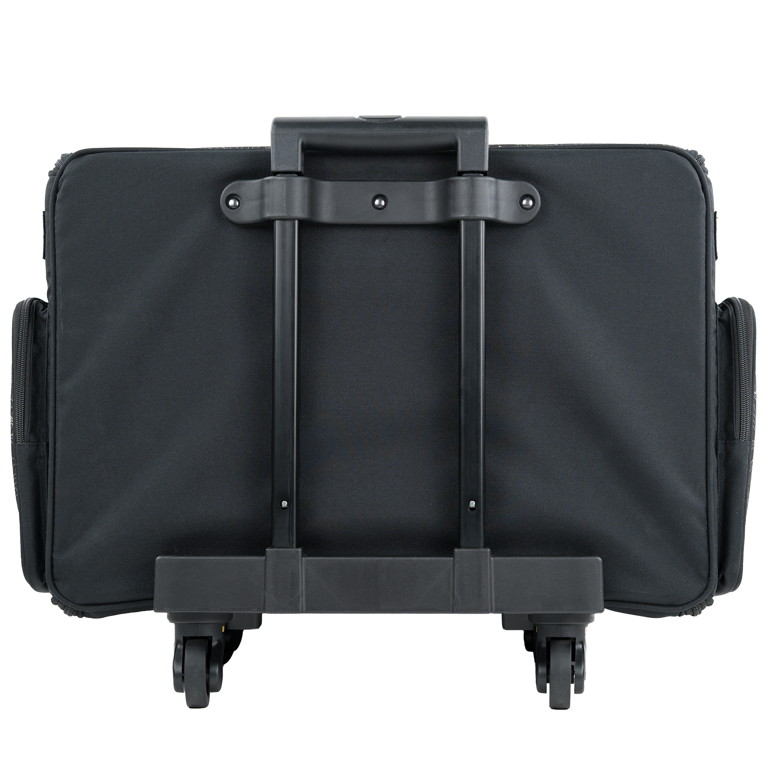 Everything Mary XL 4 Wheel Collapsible Rolling Sewing Machine Storage Case, Tan & Grey Floral