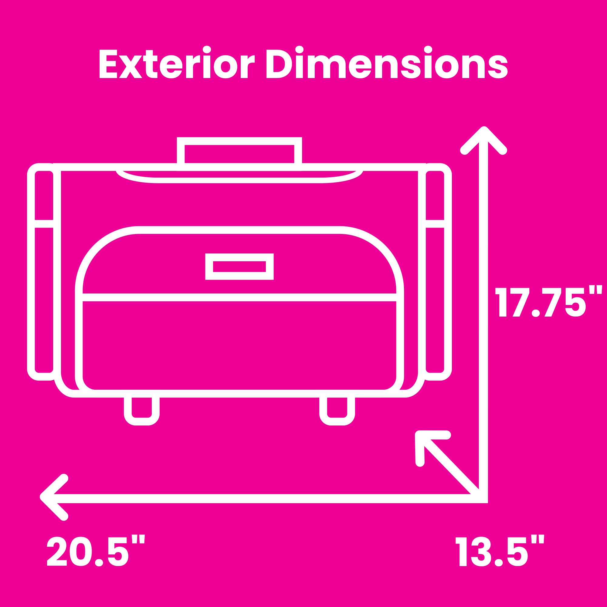 Everything Mary XL 4 Wheel Collapsible Rolling Sewing Machine Storage Case, Pink Floral