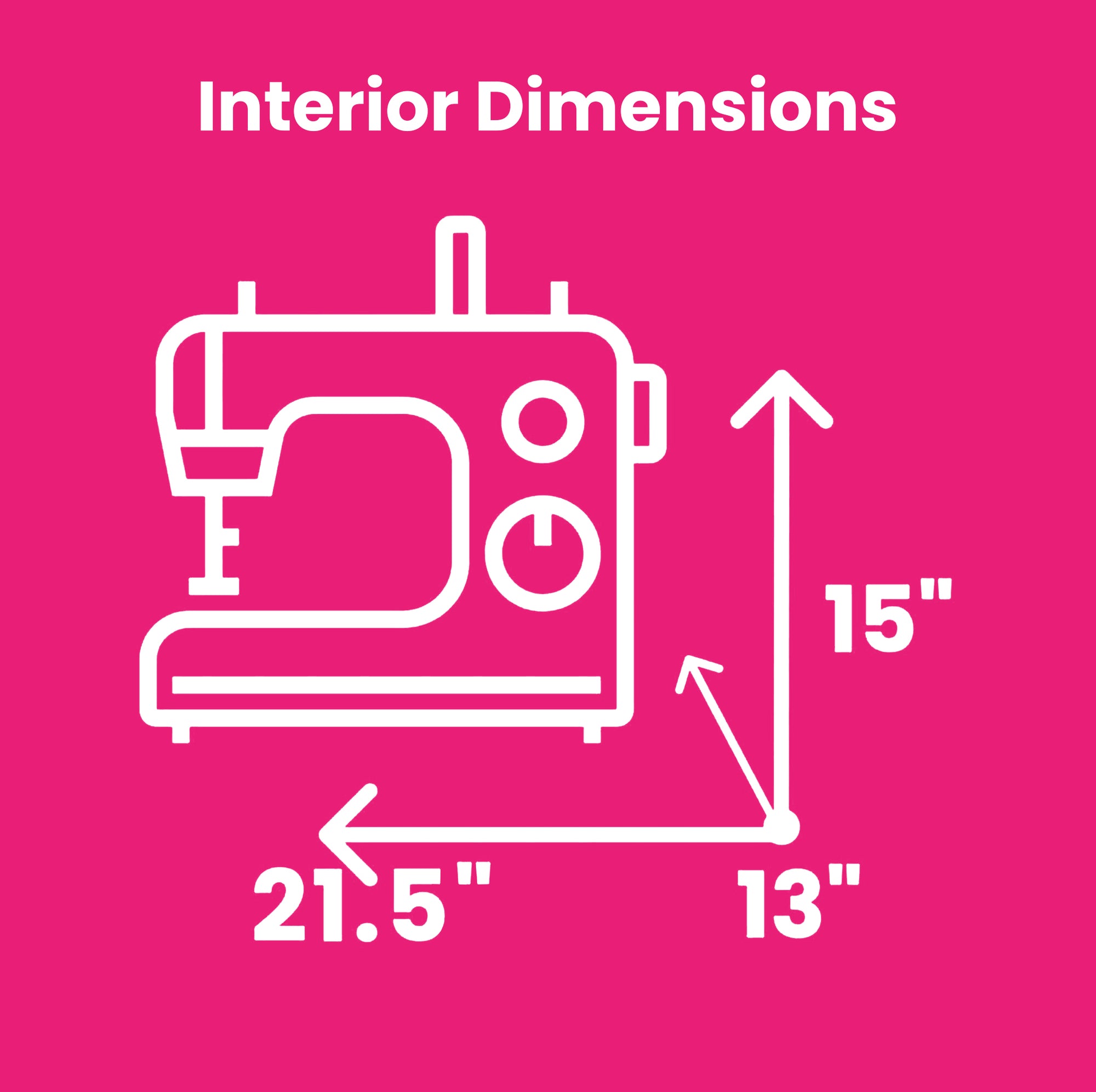 Everything Mary XXL 4 Wheel Collapsible Rolling Sewing Machine Storage Case, Black & Floral Trim
