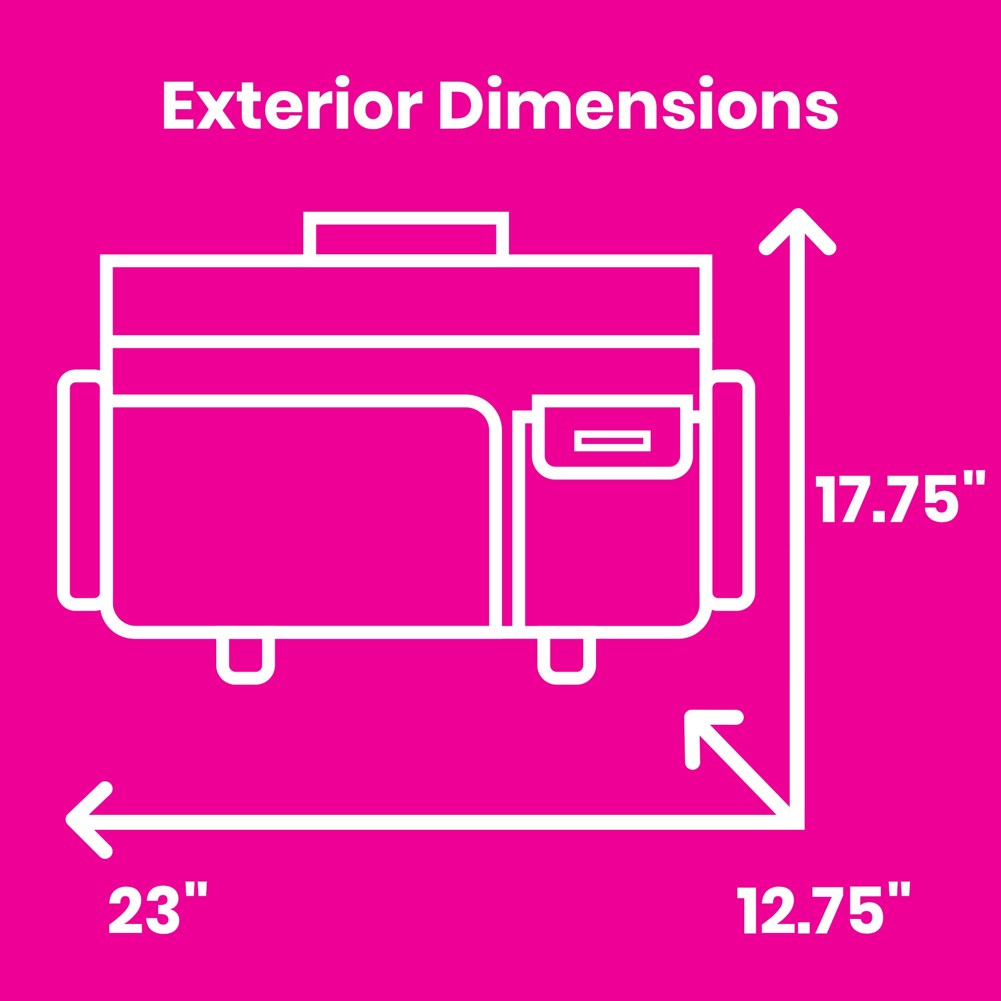 Everything Mary Flat Top XL 4 Wheel Collapsible Rolling Sewing Machine Storage Case, Tan Floral