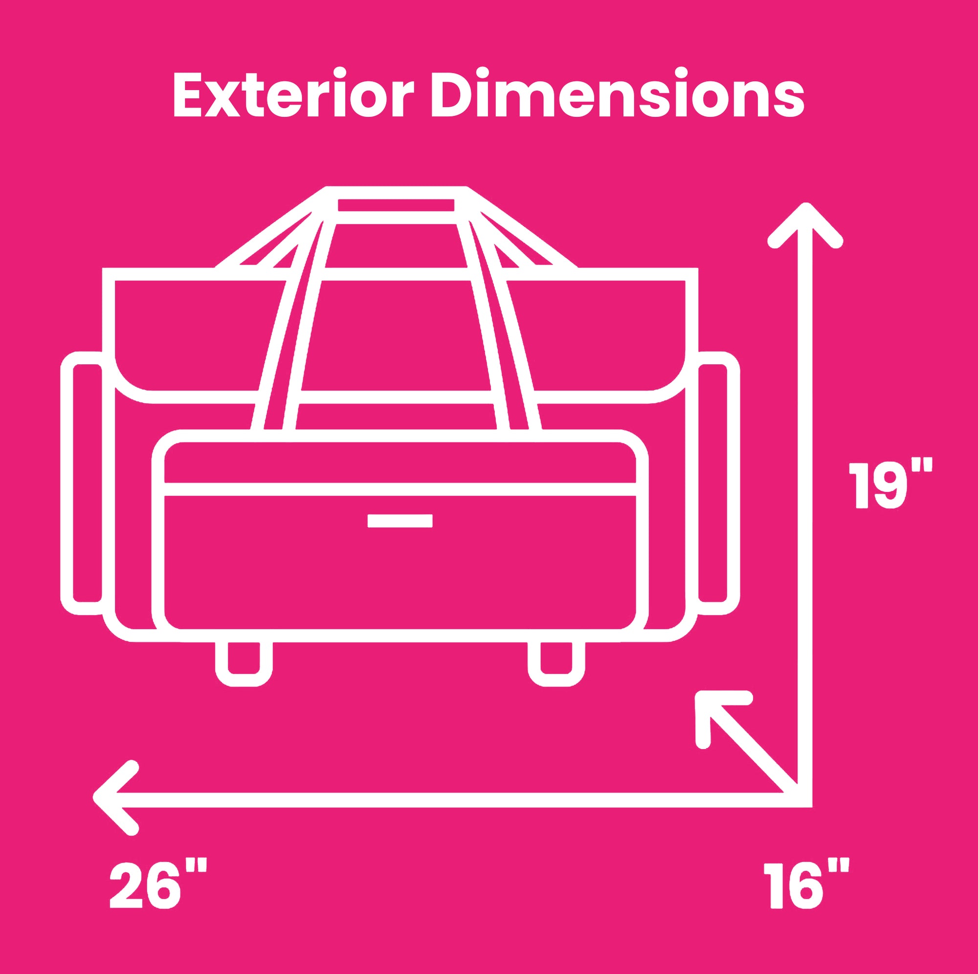 Everything Mary XXL 4 Wheel Collapsible Rolling Sewing Machine Storage Case, Purple Quilted