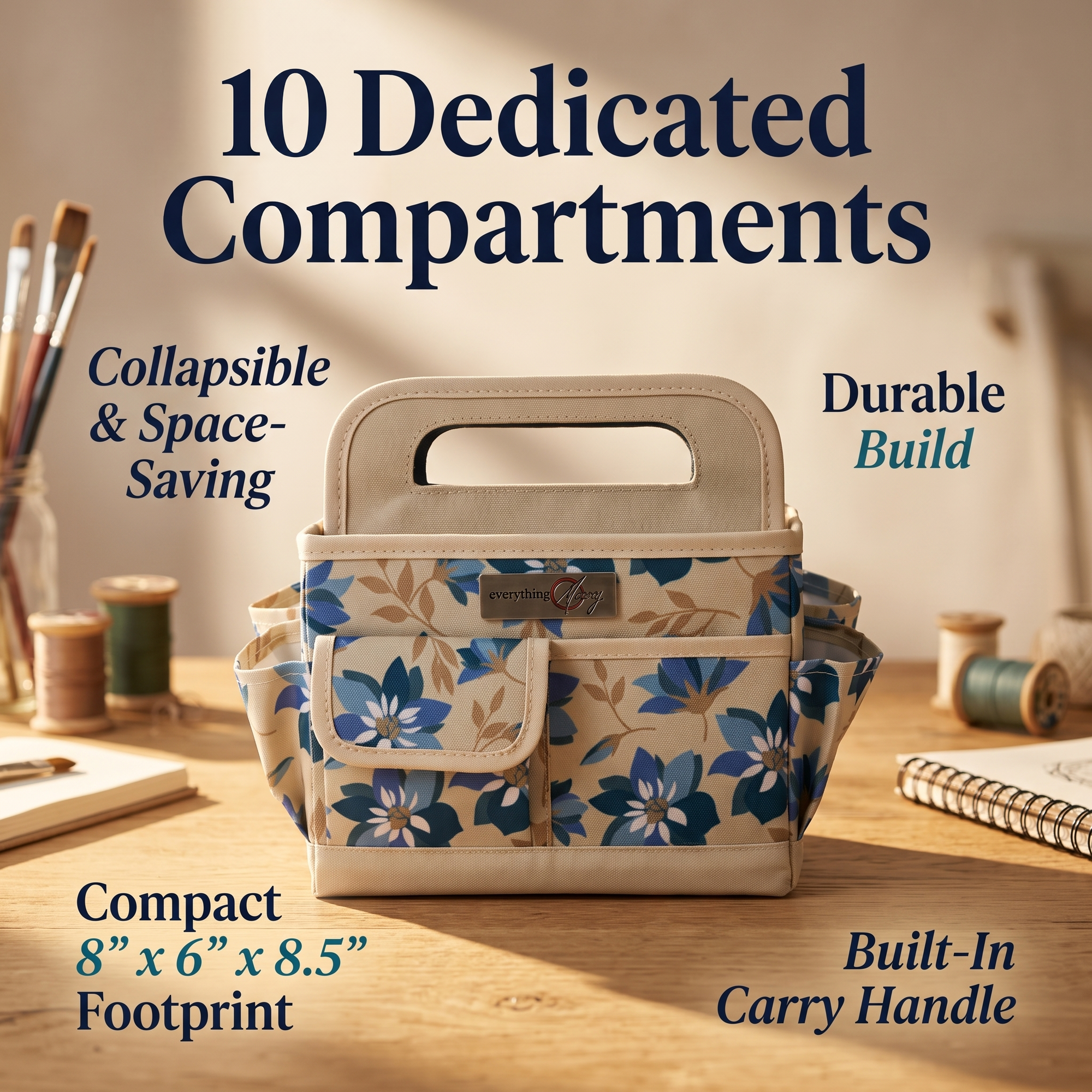 Everything Mary Collapsible Desktop Tote