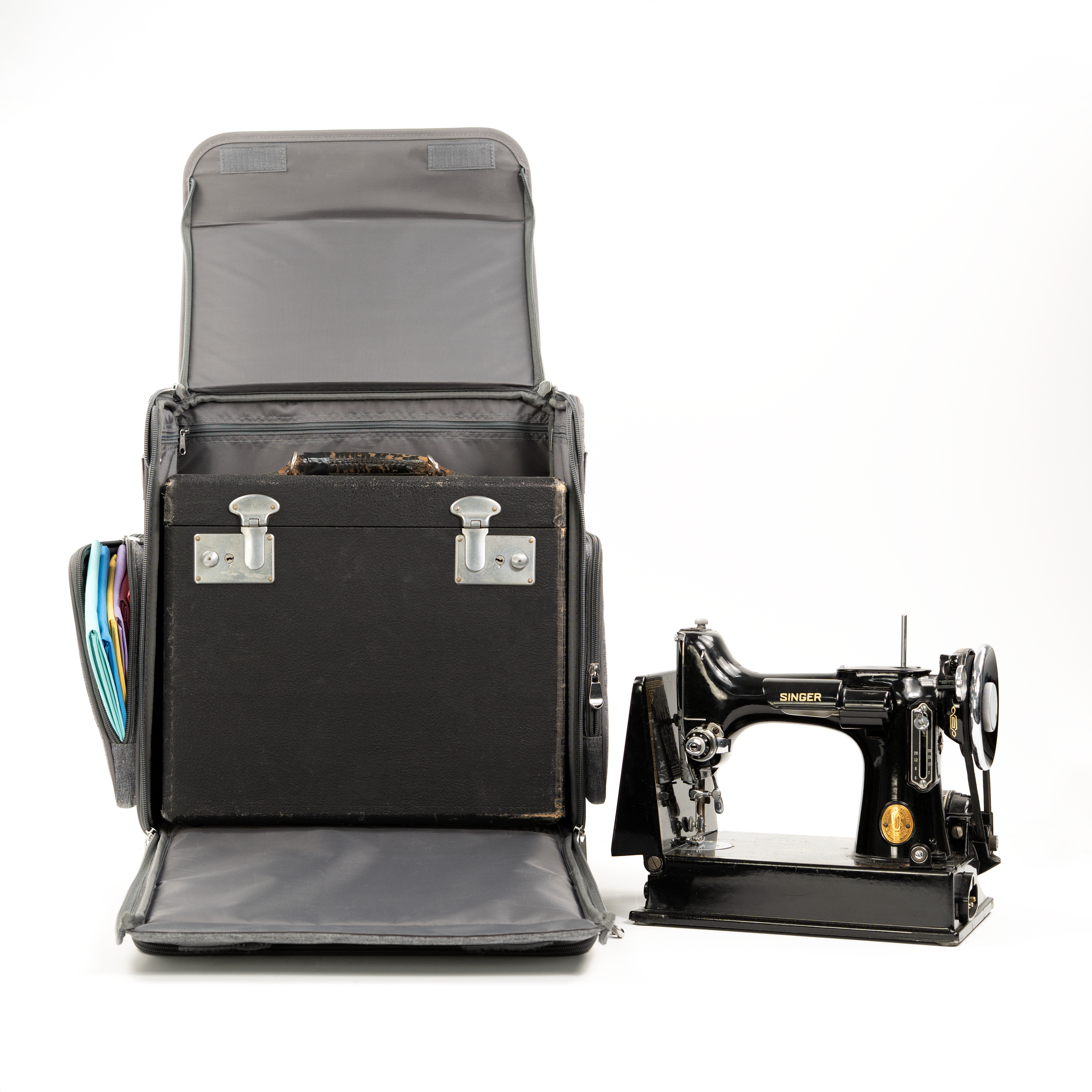 Collapsible Rolling Scrapbook & Featherweight Case, Heather