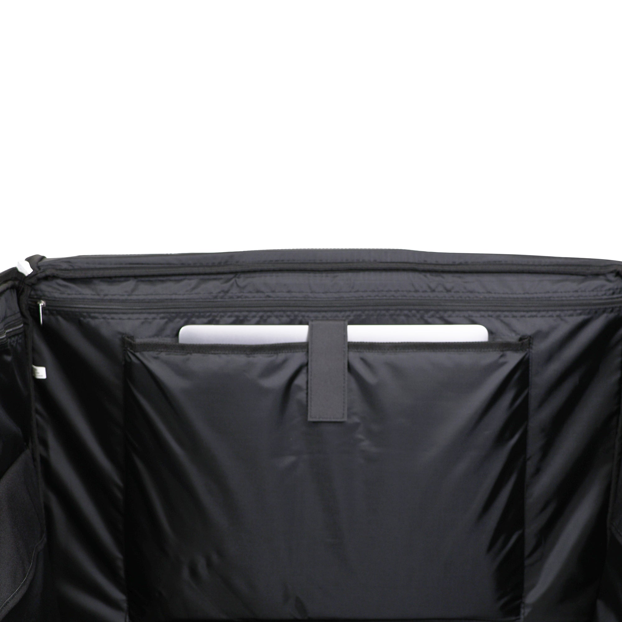 Everything Mary XXL 4 Wheel Collapsible Rolling Sewing Machine Storage Case, Black & Floral Trim