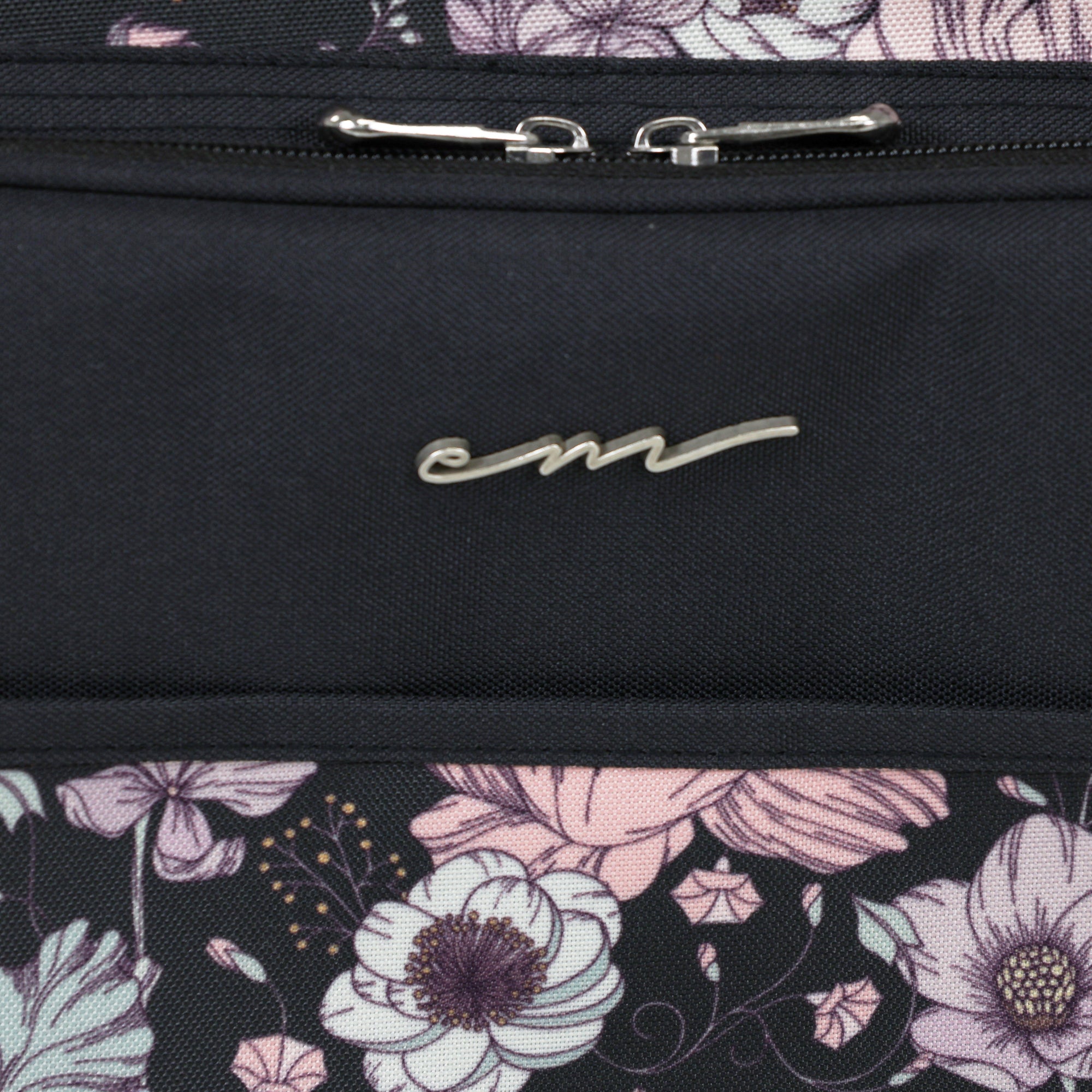 Everything Mary XL 4 Wheel Collapsible Rolling Sewing Machine Storage Case, Pink Floral