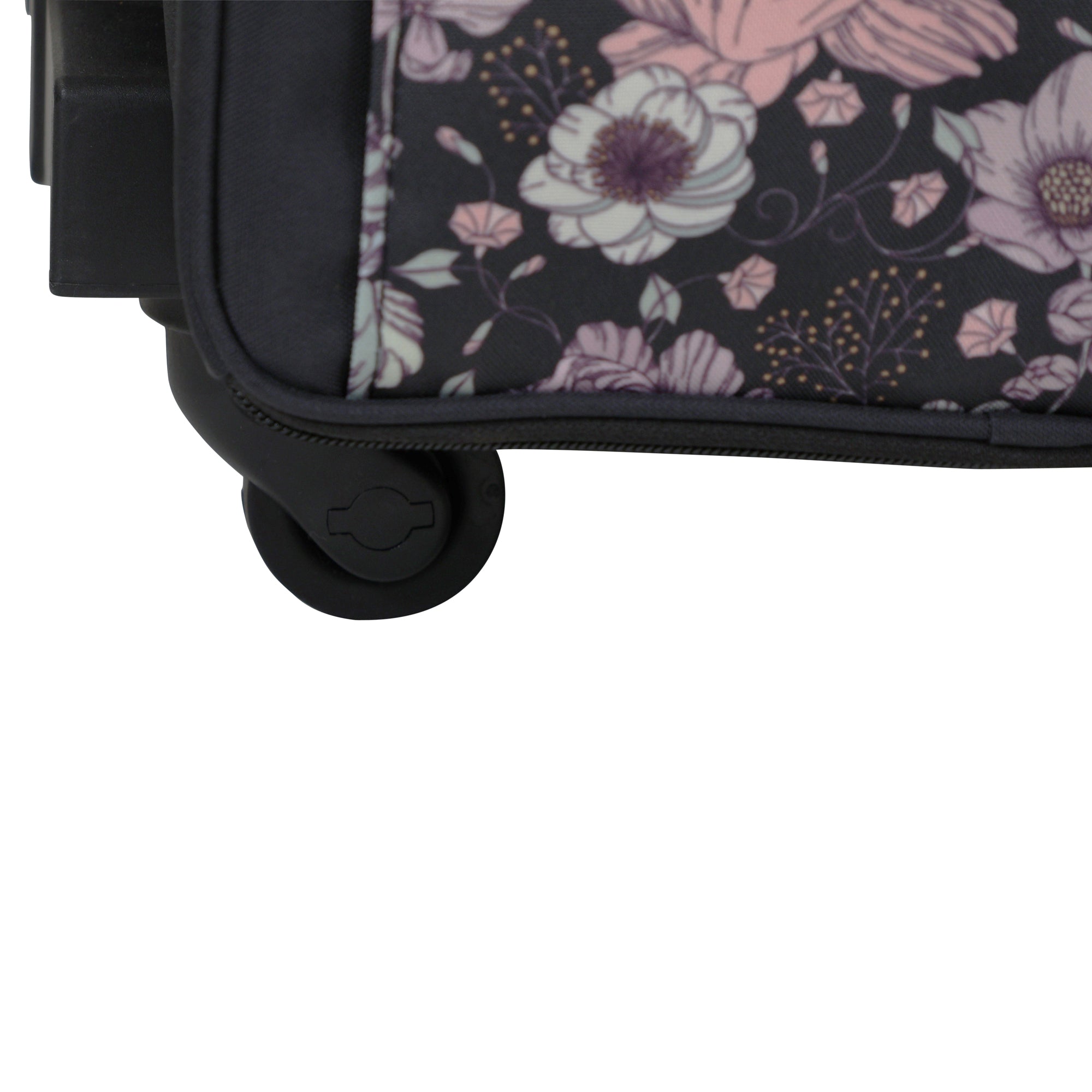 Everything Mary XL 4 Wheel Collapsible Rolling Sewing Machine Storage Case, Pink Floral