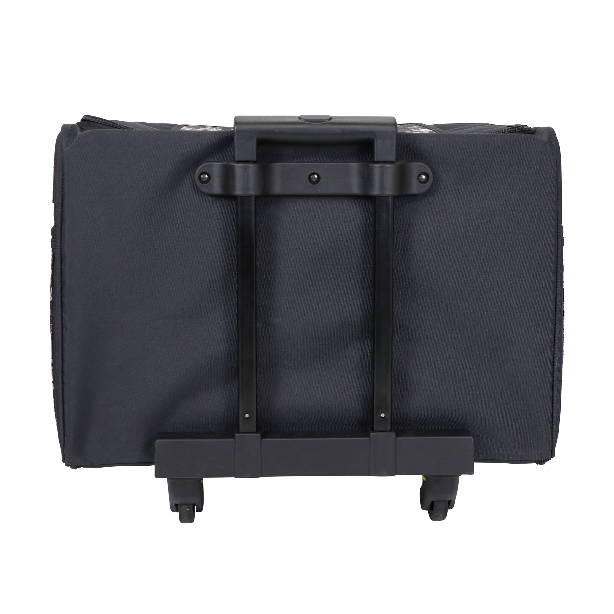 Everything Mary XL 4 Wheel Collapsible Rolling Sewing Machine Storage Case, Pink Floral