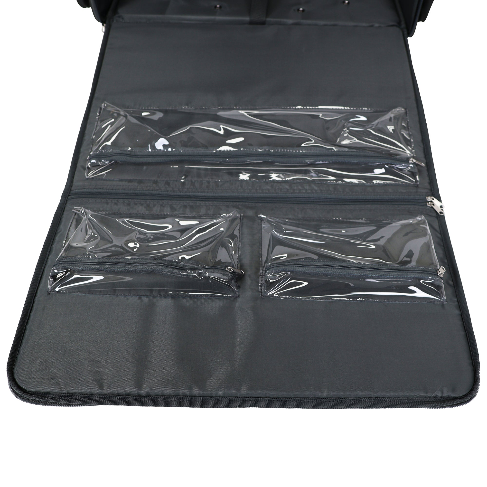 Everything Mary Flat Top XL 4 Wheel Collapsible Rolling Sewing Machine Storage Case, Tan Floral