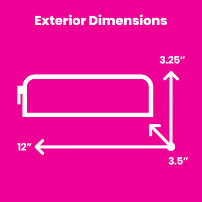 Everything Mary 12" Clear Ribbon Storage Case – Transparent Ribbon Organizer for Keeping Craft Ribbon Neat & Tangle-Free