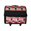 Custom Checkered Pink Rolling Case